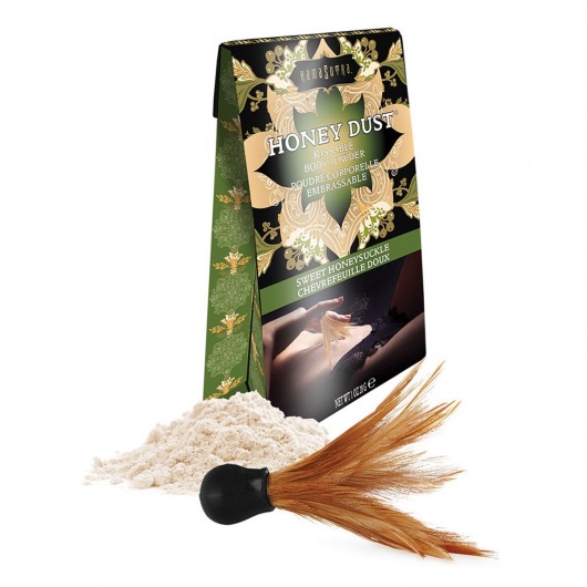 Пудра для тела Honey Dust Body Powder с ароматом жимолости - 28 гр. - Kama Sutra - купить с доставкой в Петропавловске-Камчатском