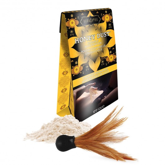 Пудра для тела Honey Dust Body Powder с ароматом кокоса и ананаса - 28 гр. - Kama Sutra - купить с доставкой в Петропавловске-Камчатском