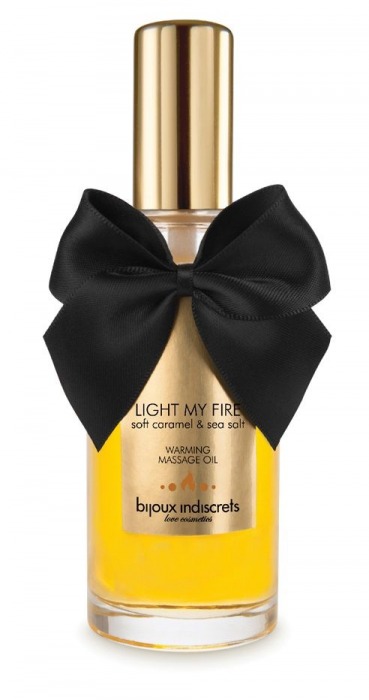 Массажное масло Light My Fire с ароматом карамели - 100 мл. - Bijoux Indiscrets - купить с доставкой в Петропавловске-Камчатском