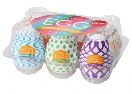 Набор из 6 мастурбаторов Tenga EGG IV с различным рельефом - Tenga - в Петропавловске-Камчатском купить с доставкой