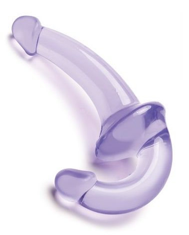 Фиолетовый безремневой страпон Strapless Strap-On - Lux Fetish - купить с доставкой в Петропавловске-Камчатском