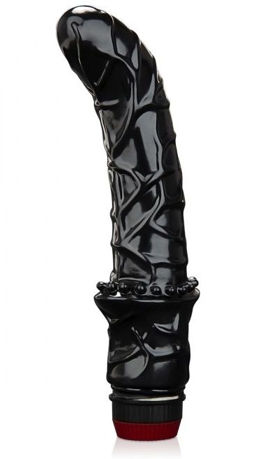 Черный вибромассажер простаты 6  Premium Prostate Massager - BlueLine - в Петропавловске-Камчатском купить с доставкой