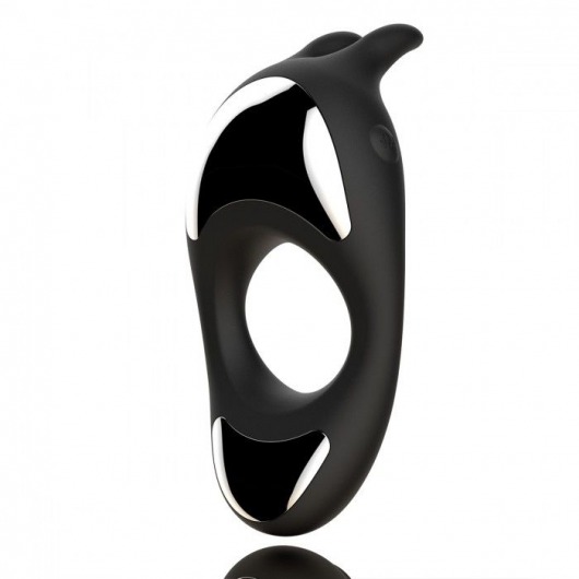Черное эрекционное кольцо с двумя моторами Zeus Dual Vibe Cock Ring - FeelzToys - в Петропавловске-Камчатском купить с доставкой