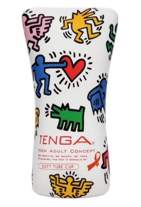 Мастурбатор-туба Keith Haring Soft Tube CUP - Tenga - в Петропавловске-Камчатском купить с доставкой