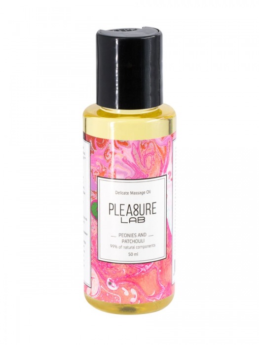 Массажное масло Pleasure Lab Delicate с ароматом пиона и пачули - 50 мл. - Pleasure Lab - купить с доставкой в Петропавловске-Камчатском