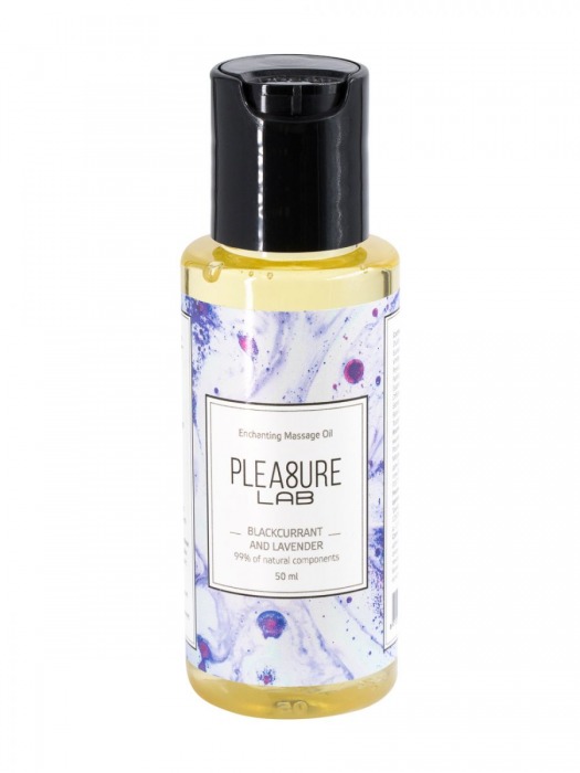 Массажное масло Pleasure Lab Enchanting с ароматом черной смородины и лаванды - 50 мл. - Pleasure Lab - купить с доставкой в Петропавловске-Камчатском