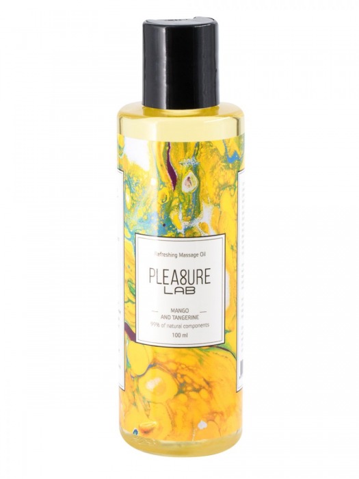 Массажное масло Pleasure Lab Refreshing с ароматом манго и мандарина - 100 мл. - Pleasure Lab - купить с доставкой в Петропавловске-Камчатском