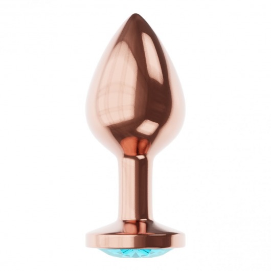 Пробка цвета розового золота с малиновым кристаллом Diamond Topaz Shine L - 8,3 см. - Lola Games - купить с доставкой в Петропавловске-Камчатском