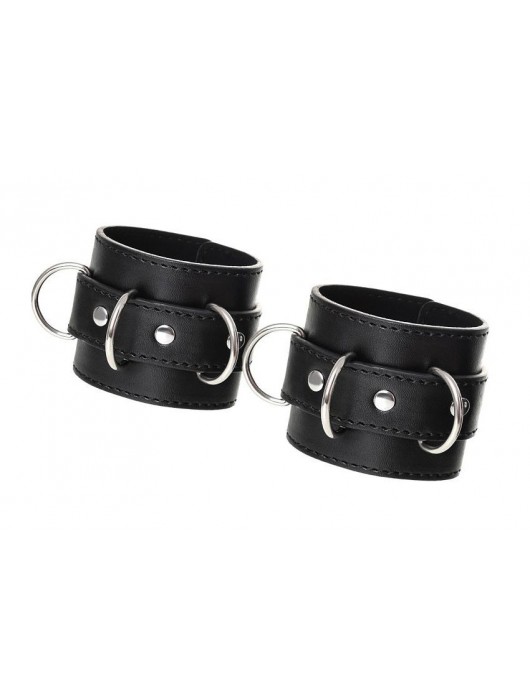 Черные наручники Anonymo на сцепке - ToyFa - купить с доставкой в Петропавловске-Камчатском