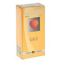 Презервативы Masculan Ultra Gold с золотым напылением и ароматом ванили - 10 шт. - Masculan - купить с доставкой в Петропавловске-Камчатском