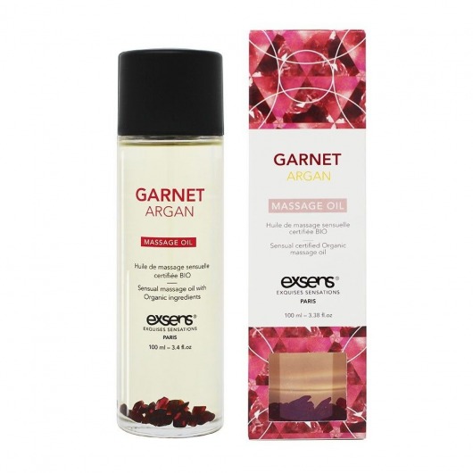 Органическое массажное масло GARNET ARGAN - 100 мл. - Exsens - купить с доставкой в Петропавловске-Камчатском