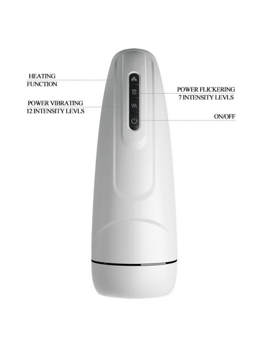 Вибромастурбатор Marissa с функцией нагрева и подвижным язычком - Baile - в Петропавловске-Камчатском купить с доставкой