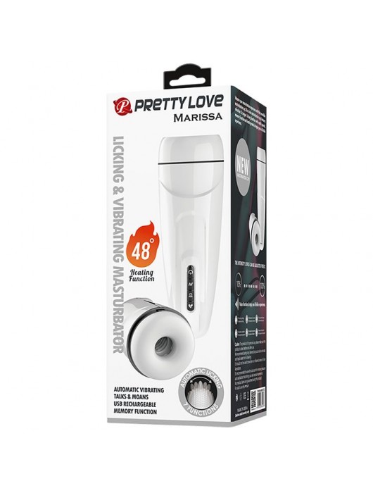 Вибромастурбатор Marissa с функцией нагрева и подвижным язычком - Baile - в Петропавловске-Камчатском купить с доставкой