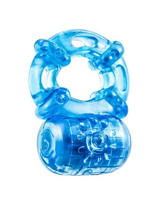 Голубое эрекционное виброкольцо Reusable 5 Function Cock Ring - Blush Novelties - в Петропавловске-Камчатском купить с доставкой