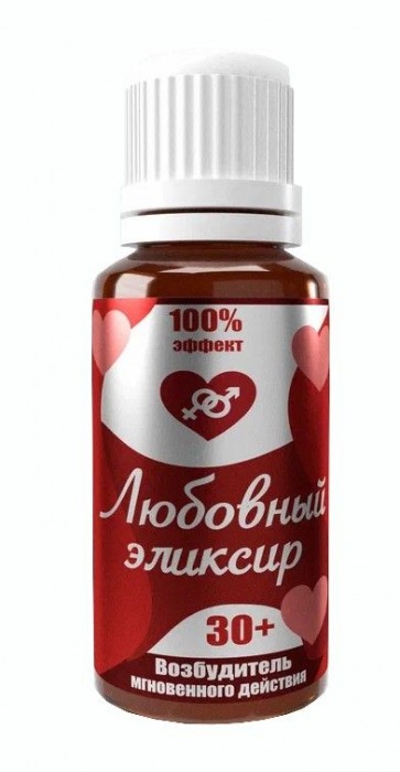 Возбудитель  Любовный эликсир 30+  - 20 мл. - Миагра - купить с доставкой в Петропавловске-Камчатском