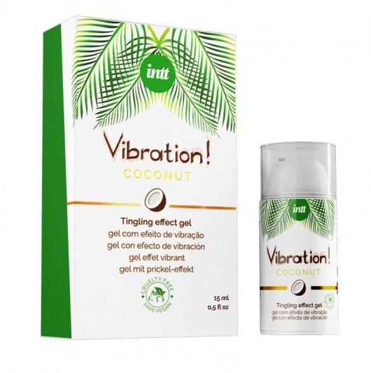 Возбуждающий гель с ароматом кокоса Vibration Coconut - 15 мл. - INTT - купить с доставкой в Петропавловске-Камчатском