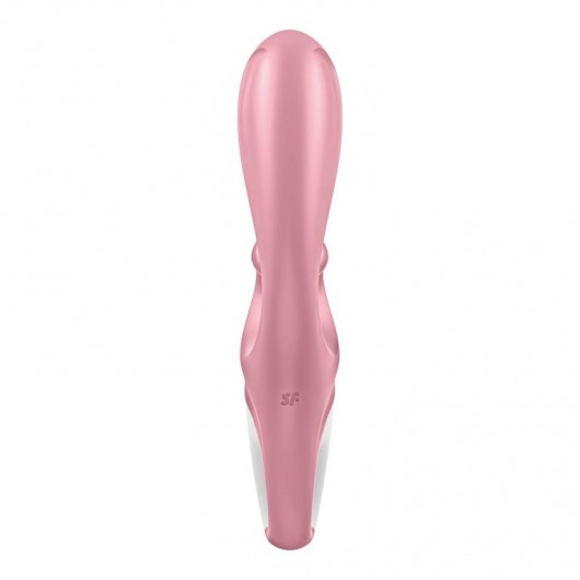 Розовый вибратор-кролик Hug Me - 21,2 см. - Satisfyer