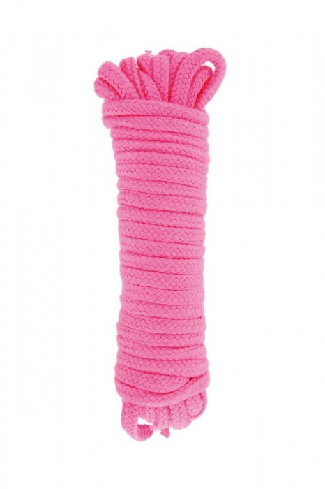 Розовая веревка для связывания Sweet Caress Rope - 10 метров - Sweet Caress - купить с доставкой в Петропавловске-Камчатском