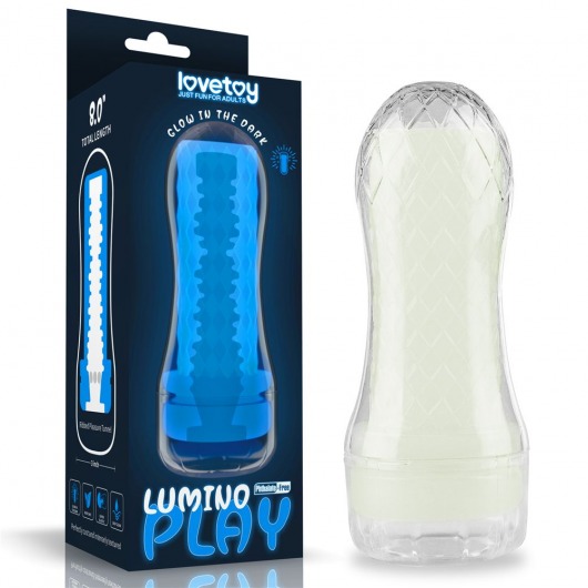 Светящийся в темноте мастурбатор Lumino Play Masturbator Ribbed - Lovetoy - в Петропавловске-Камчатском купить с доставкой