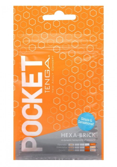 Карманный мастурбатор HEXA-BRICK - Tenga - в Петропавловске-Камчатском купить с доставкой