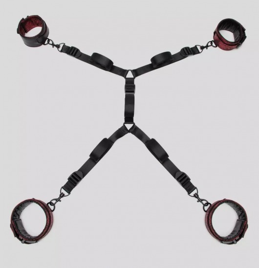 Изысканный набор фиксаций на кровати Reversible Under Mattress Restraint Set - Fifty Shades of Grey - купить с доставкой в Петропавловске-Камчатском
