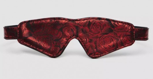 Двусторонняя красно-черная маска на глаза Reversible Faux Leather Blindfold - Fifty Shades of Grey - купить с доставкой в Петропавловске-Камчатском