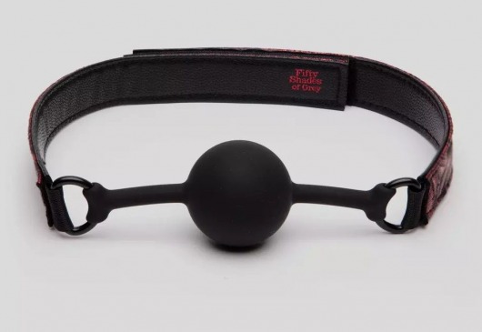 Кляп-шар на двусторонних ремешках Reversible Silicone Ball Gag - Fifty Shades of Grey - купить с доставкой в Петропавловске-Камчатском