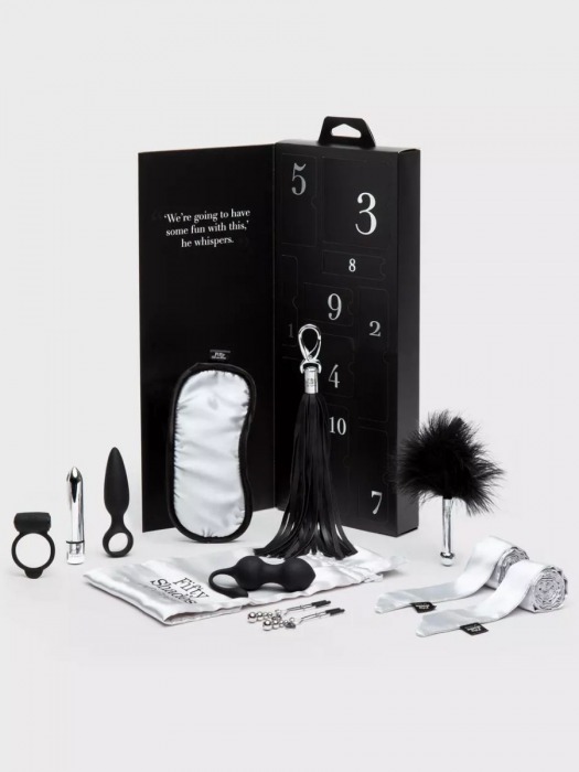 Эротический набор Pleasure Overload 10 Days of Play Gift Set - Fifty Shades of Grey - купить с доставкой в Петропавловске-Камчатском