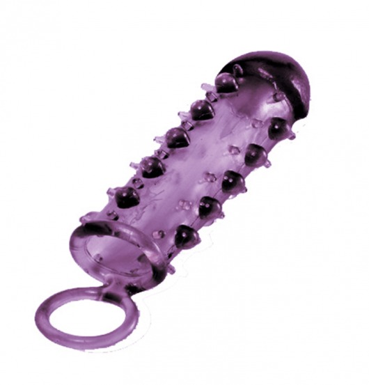 Закрытая фиолетовая насадка с пупырышками SAMURAI PENIS SLEEVE PURPLE - 14,5 см. - NMC - в Петропавловске-Камчатском купить с доставкой