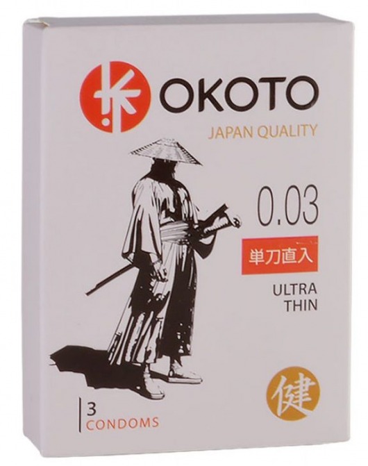 Ультратонкие презервативы OKOTO Ultra Thin - 3 шт. - Sitabella - купить с доставкой в Петропавловске-Камчатском