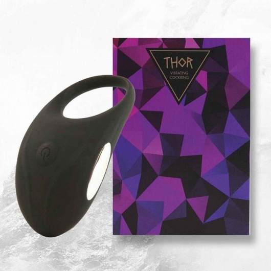 Черное эрекционное виброкольцо Thor Cockring - FeelzToys - в Петропавловске-Камчатском купить с доставкой