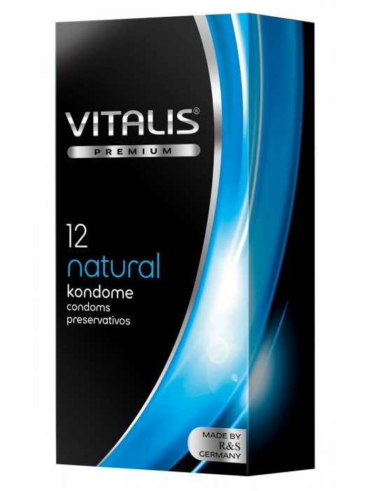 Классические презервативы VITALIS PREMIUM natural - 12 шт. - Vitalis - купить с доставкой в Петропавловске-Камчатском