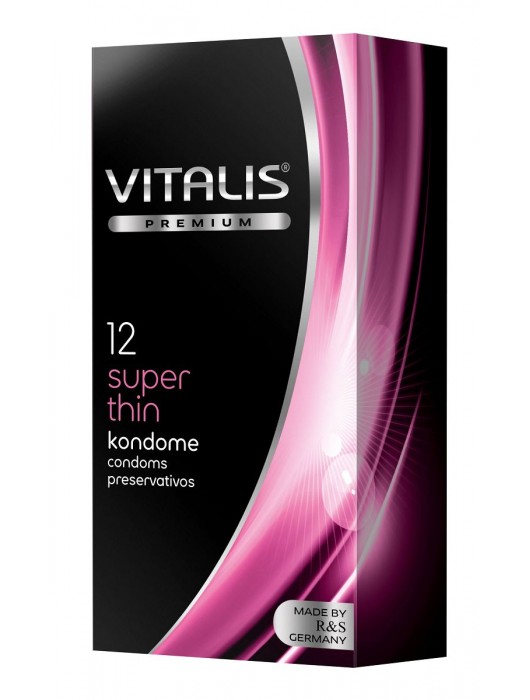 Ультратонкие презервативы VITALIS PREMIUM super thin - 12 шт. - Vitalis - купить с доставкой в Петропавловске-Камчатском