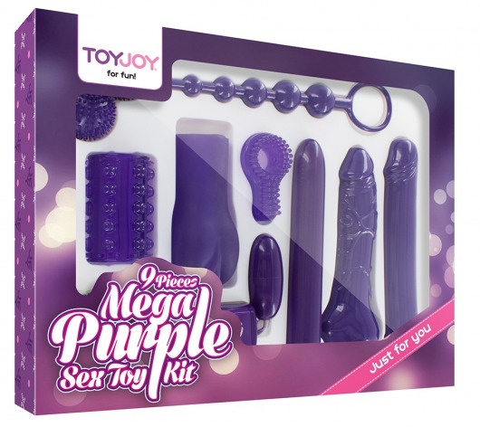 Эротический набор Toy Joy Mega Purple - Toy Joy - купить с доставкой в Петропавловске-Камчатском