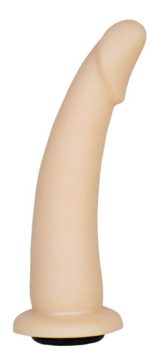Телесная гладкая насадка-фаллоимитатор Harness - 17 см. - LOVETOY (А-Полимер) - купить с доставкой в Петропавловске-Камчатском
