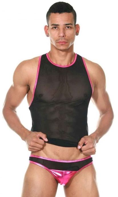 Мужской комплект белья: майка-борцовка и трусы-слипы - La Blinque купить с доставкой