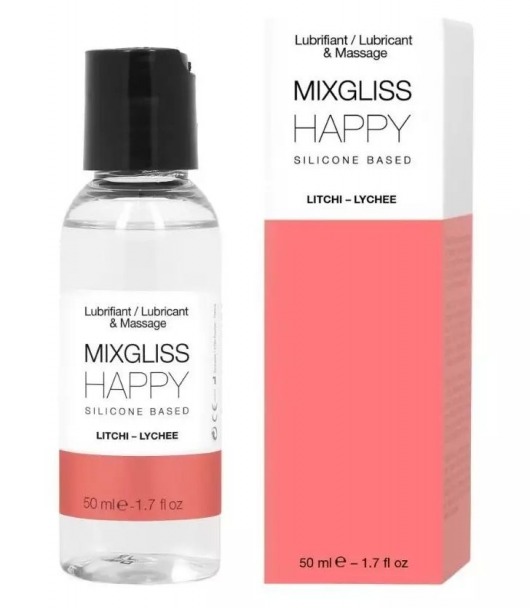Смазка на силиконовой основе Mixgliss Happy - 50 мл. - Mixgliss - купить с доставкой в Петропавловске-Камчатском