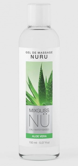 Массажный гель на водной основе Mixgliss NU Aloe Vera - 150 мл. - Mixgliss - купить с доставкой в Петропавловске-Камчатском