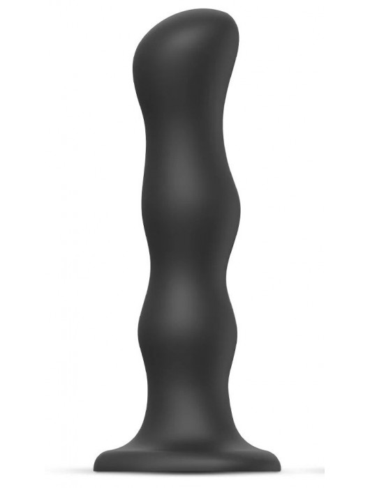 Черная насадка Strap-On-Me Dildo Geisha Balls size XL - Strap-on-me - купить с доставкой в Петропавловске-Камчатском