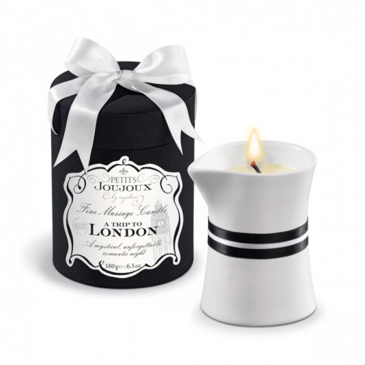 Массажное масло в виде большой свечи Petits Joujoux London с ароматом ревеня, амбры и чёрной смородины - MyStim - купить с доставкой в Петропавловске-Камчатском
