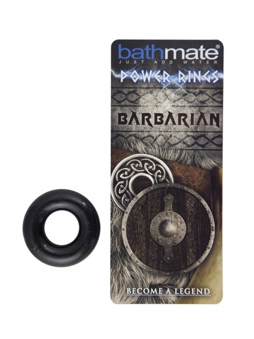 Чёрное эрекционное кольцо Barbarian - Bathmate - в Петропавловске-Камчатском купить с доставкой