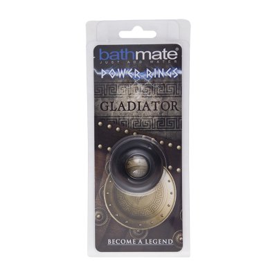 Чёрное эрекционное кольцо Gladiator - Bathmate - в Петропавловске-Камчатском купить с доставкой