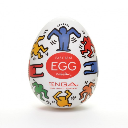 Мастурбатор-яйцо Keith Haring EGG DANCE - Tenga - в Петропавловске-Камчатском купить с доставкой