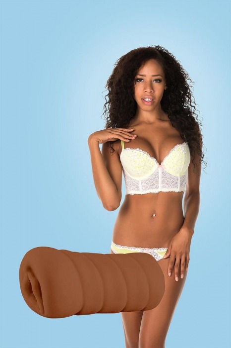 Коричневый мастурбатор-вагина BRIANNA - Dream Toys - в Петропавловске-Камчатском купить с доставкой