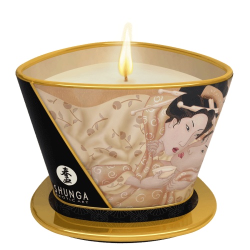 Массажная свеча Vanilla Fetish с ароматом ванили - 170 мл. - Shunga - купить с доставкой в Петропавловске-Камчатском