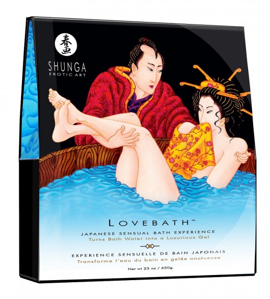 Соль для ванны Lovebath Ocean temptation, превращающая воду в гель - 650 гр. - Shunga - купить с доставкой в Петропавловске-Камчатском