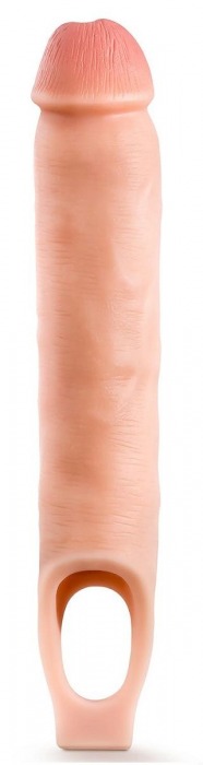 Телесная насадка-удлинитель 11.5 Inch Silicone Cock Sheath Penis Extender - 29,2 см. - Blush Novelties - в Петропавловске-Камчатском купить с доставкой