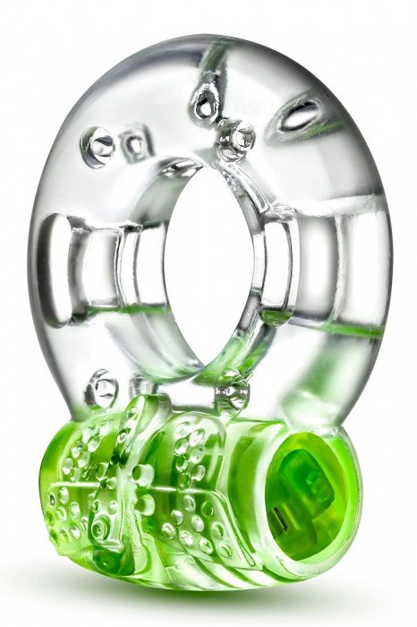 Зеленое эрекционное виброкольцо Arouser Vibrating C-Ring - Blush Novelties - в Петропавловске-Камчатском купить с доставкой