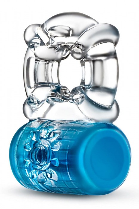Синее эрекционное виброкольцо Pleaser Rechargeable C-Ring - Blush Novelties - в Петропавловске-Камчатском купить с доставкой