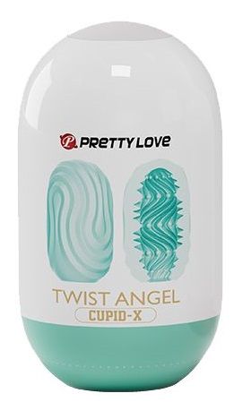 Бирюзовый мастурбатор-яйцо Twist Angel - Baile - в Петропавловске-Камчатском купить с доставкой